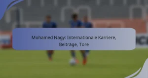 Mohamed Nagy: Internationale Karriere, Beiträge, Tore